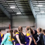 image of a Laurier sports team before a game
