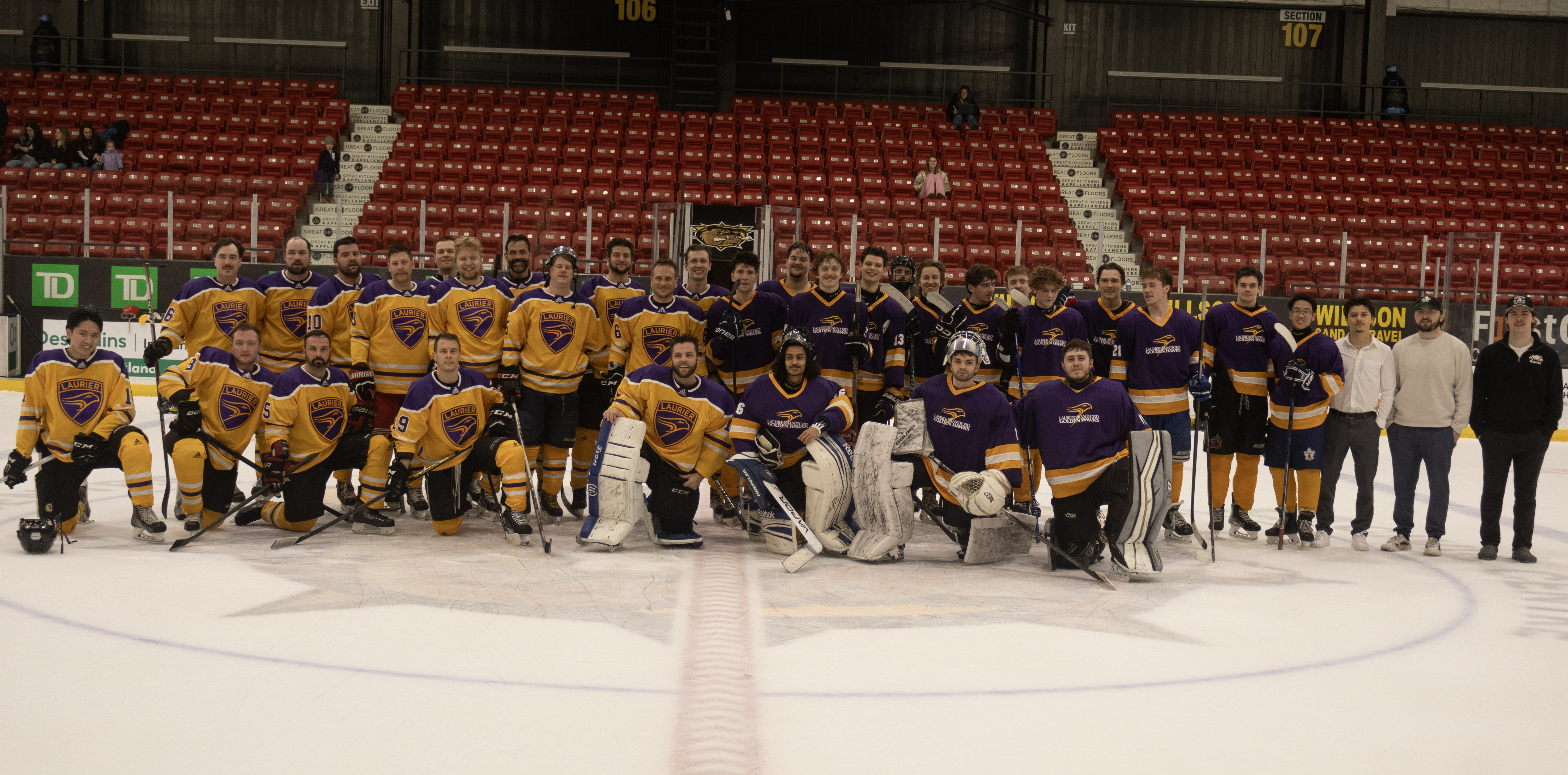 Alumni hockey game 
